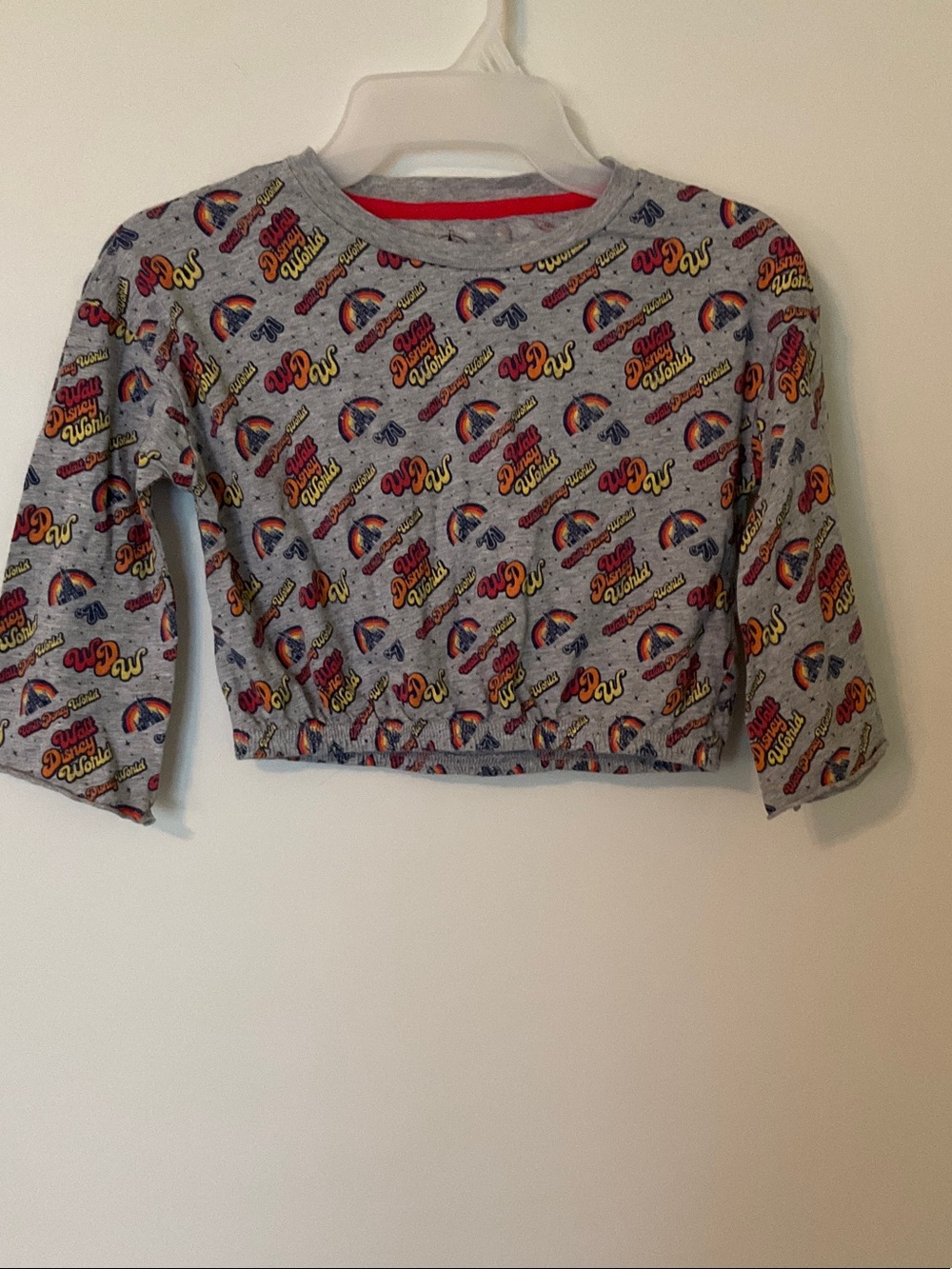 Girls Size XS Disney World Unique Tee With Elastic Waist and Flared Sleeves CUTE
